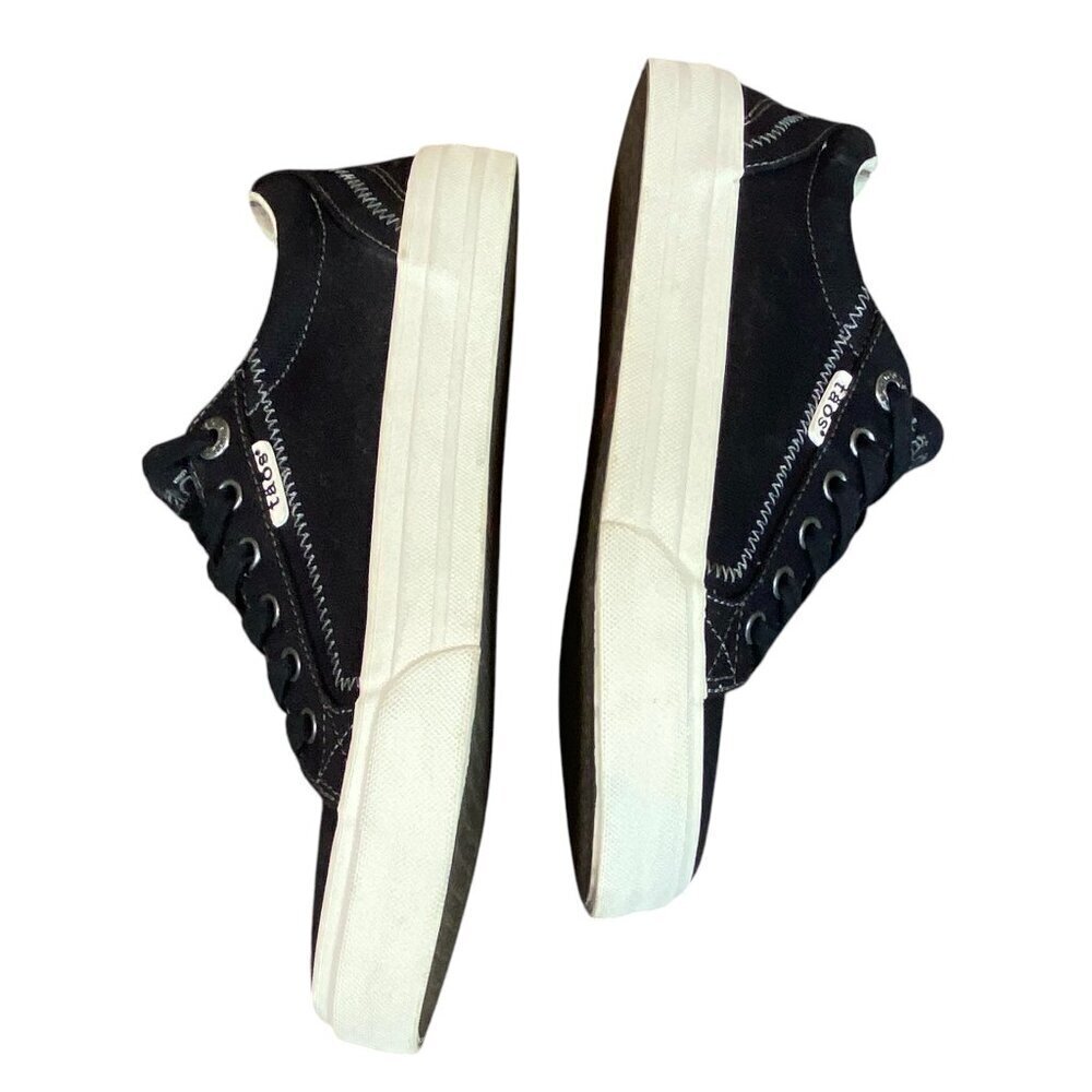 TAOS Women's Plim‎ Soul Platform Comfort Sneakers Sz 7 Black #103V - Picture 8 of 12